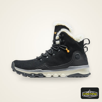 RAX Hiking Boots Men Waterproof Winter Snow Boots Fur lining Lightweight Trekking Shoes Warm Outdoor Sneakers Mountain Boots Men