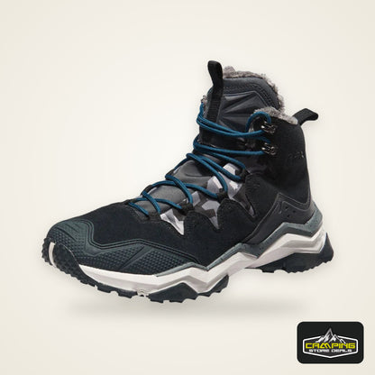RAX Hiking Boots Men Waterproof Winter Snow Boots Fur lining Lightweight Trekking Shoes Warm Outdoor Sneakers Mountain Boots Men