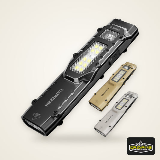 Rechargeable 1500 Lumen Flat Flashlights EDC Tactical Flashlight,Dual-Switches LED Small Flashlight with Digital Display,Stainle