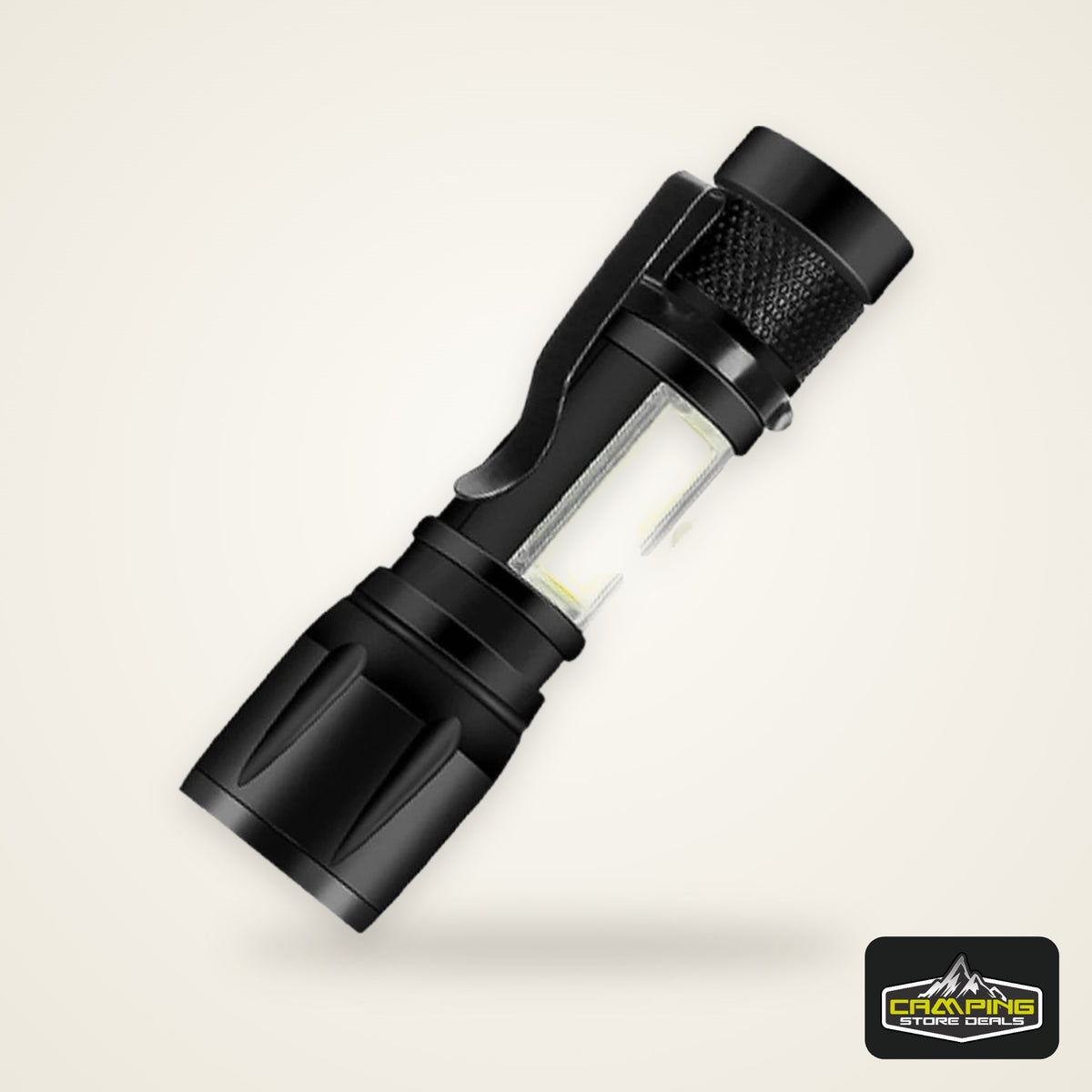 Rechargeable LED Flashlight Zoomable Torch with LCD Display 3 Modes Waterproof High Power Hand Light Outdoor Wilderness Camping