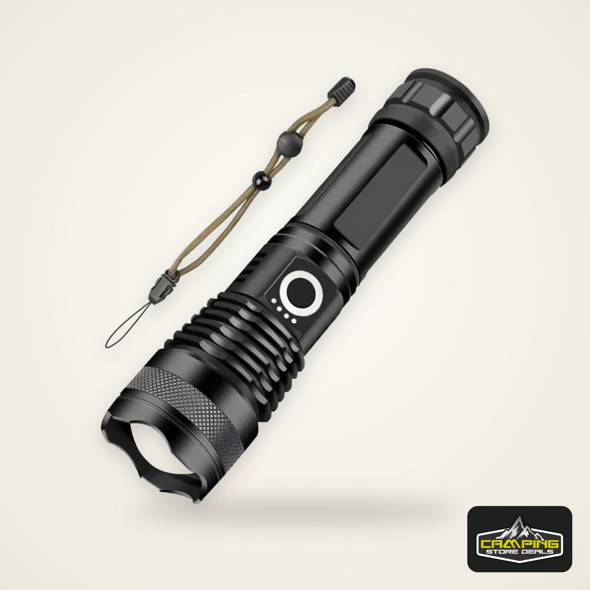 Rechargeable Led High Power Tactical Flashlight Aluminum Alloy Telescopic ZoomTorch Lamp for Outdoor Night Camping Fishing