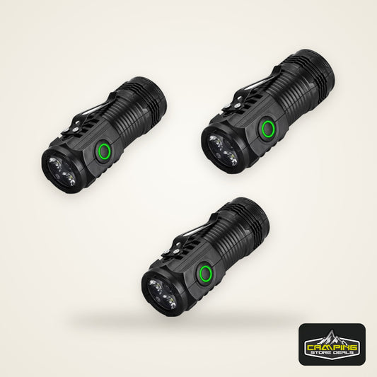 Rechargeable Outdoor Flashlight Portable Strong Light Waterproof Torch for Camping Walking Portable EDC Lighting Lamp