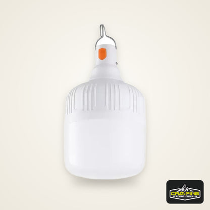 Rechargeable Portable Camping Brightness Light Dimmable LED Bulb Waterproof Outdoor Tent Light Emergency Night Light with Hook