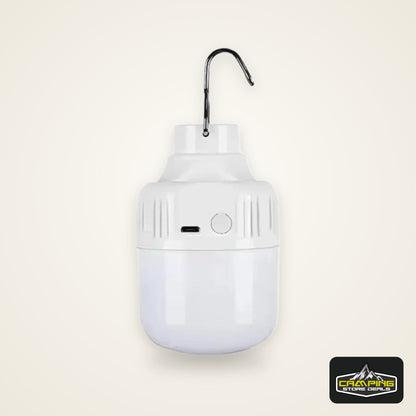 Rechargeable Portable Camping Brightness Light Dimmable LED Bulb Waterproof Outdoor Tent Light Emergency Night Light with Hook