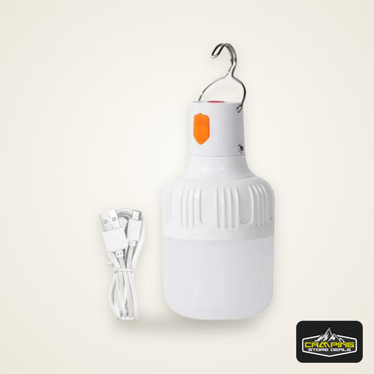Rechargeable Portable Camping Brightness Light Dimmable LED Bulb Waterproof Outdoor Tent Light Emergency Night Light with Hook