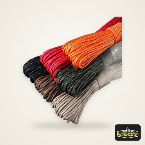 Reflective Paracord 550 Military 7 Strand Rope Tactical Parachute Cord Camping Tent Rope Warning Line Lanyard DIY Bracelet