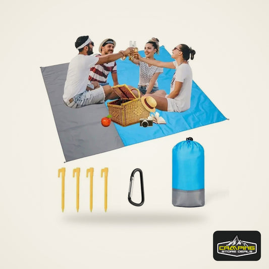 Sandproof Beach Blanket 200x140cm Waterproof Lightweight Beach Mat Portable Picnic Blanket for Travel Hiking Outdoor Sports