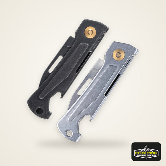 SANRENMU 431S Folding Pocket Knife 12C27 Blade Portable EDC Outdoor Camping Bottle Opener Keychain Hole Knife