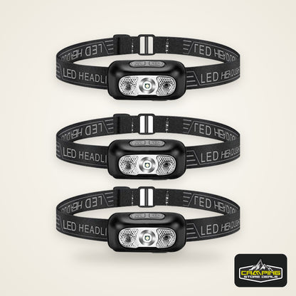 Sensor Headlamps Mini LED Night Fishing Powerful Torch Head Lamp USB Rechargeable Super Bright Adjustable Angle Headlight