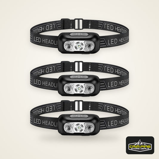 Sensor Headlamps Mini LED Night Fishing Powerful Torch Head Lamp USB Rechargeable Super Bright Adjustable Angle Headlight