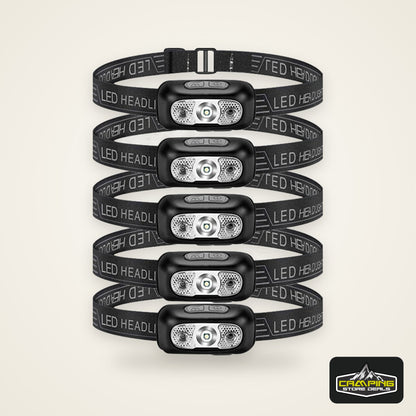 Sensor Headlamps Mini LED Night Fishing Powerful Torch Head Lamp USB Rechargeable Super Bright Adjustable Angle Headlight