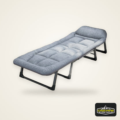 Sleeping Cots/Camping Cots for Adults 6 Adjustable Positions Portable Foldable Folding Cot with Pillow Heavy Duty Strong Frame Cot Bed for Camp, Travel, Room, Office