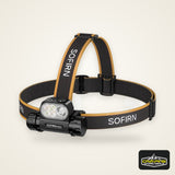 SOFIRN Headlamp HS22 2500lm 18650 4000mAh Flashlight 2700-6000K Stepless SFT25R LED Color Temperature Adjustment  Dual Switch