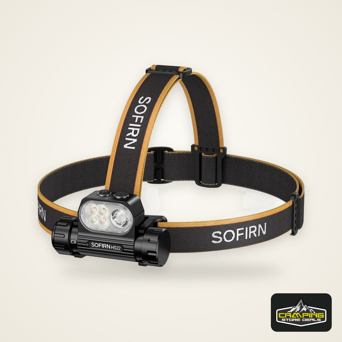 SOFIRN Headlamp HS22 2500lm 18650 4000mAh Flashlight 2700-6000K Stepless SFT25R LED Color Temperature Adjustment  Dual Switch