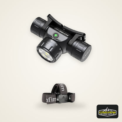 Sofirn HS21 2000lm EDC Headlamp 18650 USB C Rechargeable Flashlight SFT40 Powerful Headlight With Infrared Switch