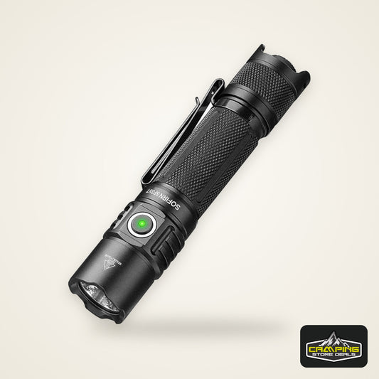 Sofirn SP35T 3800lm Tactical 21700 Flashlight Powerful LED Light USB C Rechargeable Torch with Dual Switch Power Indicator ATR