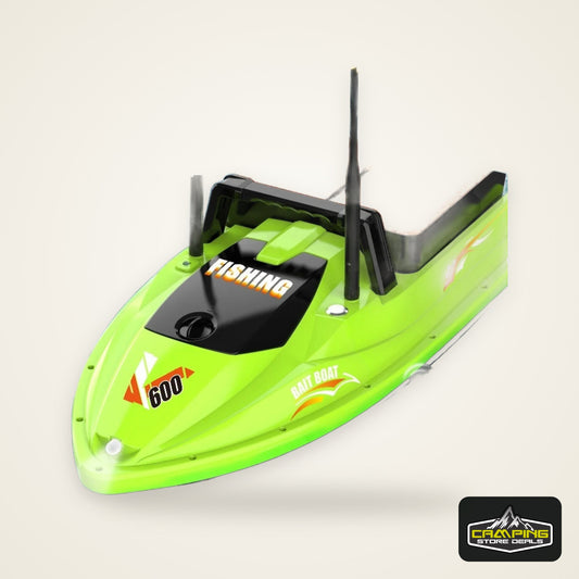 Sonar Bait Boat with Color Fish Finder Screen & Dual Hopper