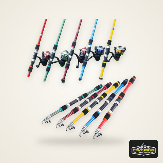 Sougayilang 1.8M Telescopic Rod M Power Children Fishing Rod Fiberglass Material Durable Spinning Fishing Rod Carp Feeder Rod