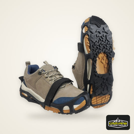 Spikeless Ice Cleats Anti-Slip Shoe Traction Grips Crampons Traction Aids Slick Wet Slippery Surface Indoor Outdoor Overshoes