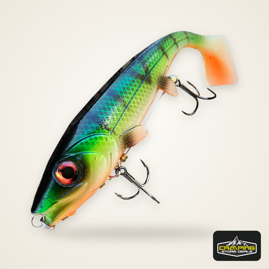 Spinpoler Big Fish Soft Fishing Lure With Stinger Rig Hook Set 14cm/18cm Jigging Trolling For Saltwater Sea Fishing Tackle Pesca