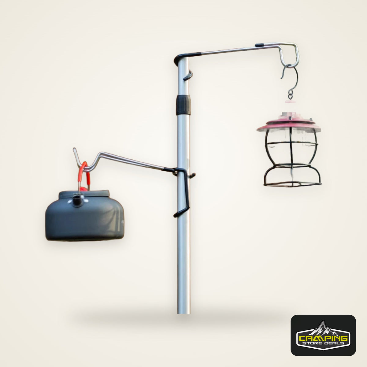 Stainless Steel Portable Light Stand Holder Hooks for Tent Pole Lamp Hanger Hunting Fishing Lantern Outdoor Camping Tools