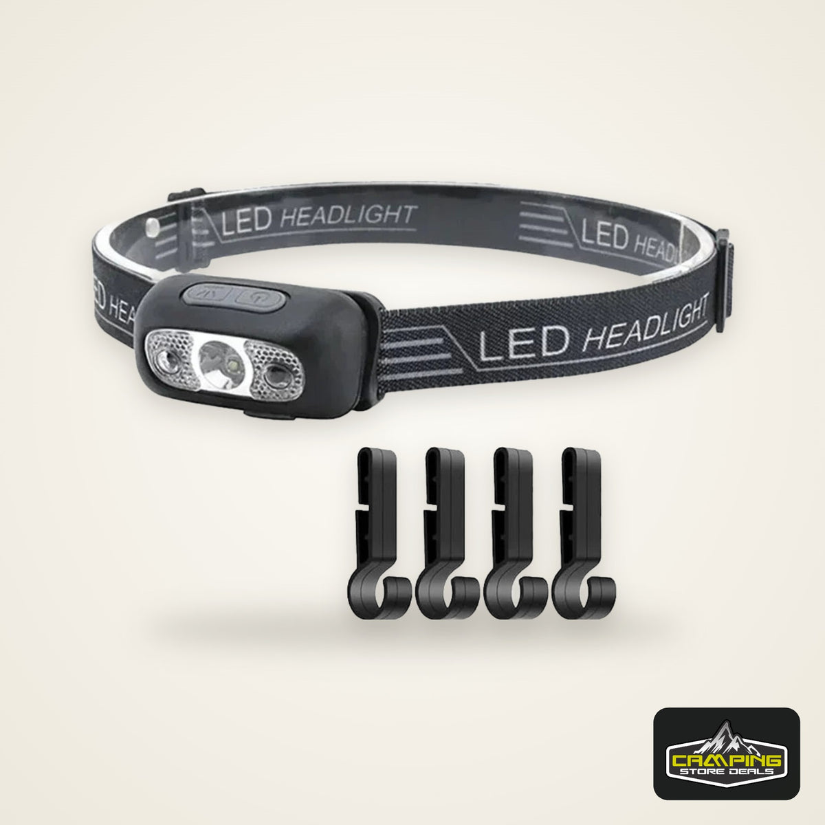 Strong Light Headlamp Portable LED Sensor Headlamp USB Rechargeable Head Flashlight Outdoor Camping Fishing Emergency Lantern