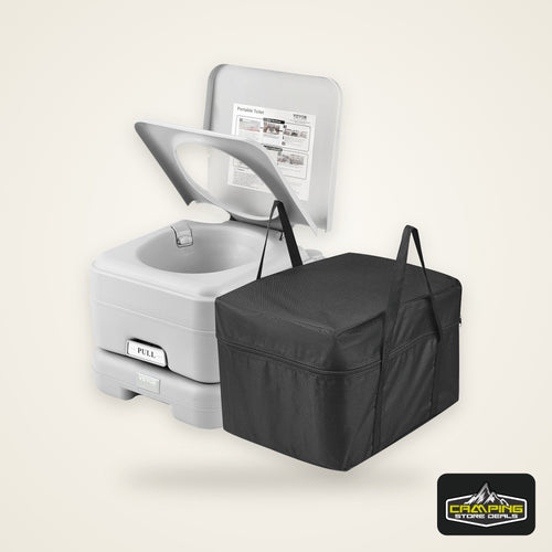 SucceBuy Portable Toilet for Camping Porta Potty Push-Button Pressurized Flush Commode Leak-proof and Odourless Portable Toilet