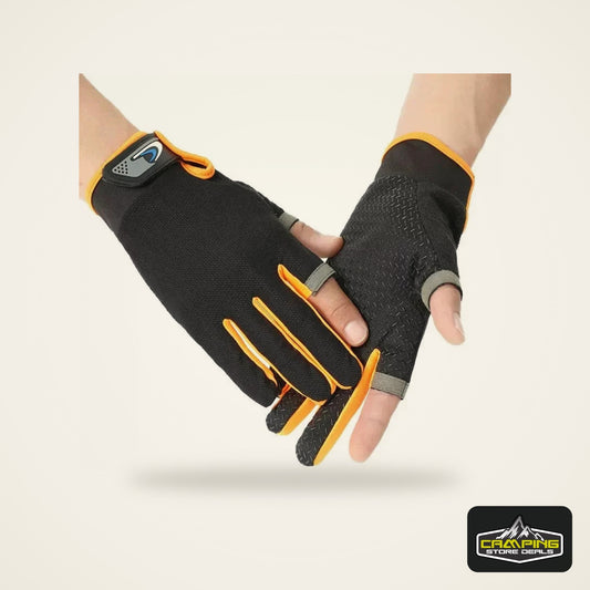 2-Finger Cut Touchscreen Fishing Gloves