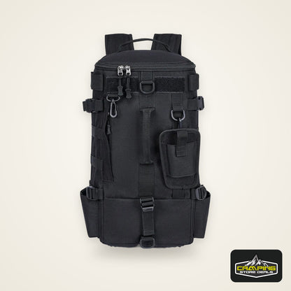 Tactical Fishing Backpack Tackle Bag with Rod Holders Fish Equipment Storage Molle Camping Hiking Outdoor Multifunctional Bag