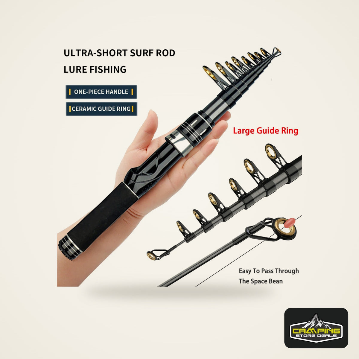 Telescopic Lure Rod 1.5-2.4m