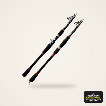 SIECHI Telescopic Lure Rod with Wooden Handle