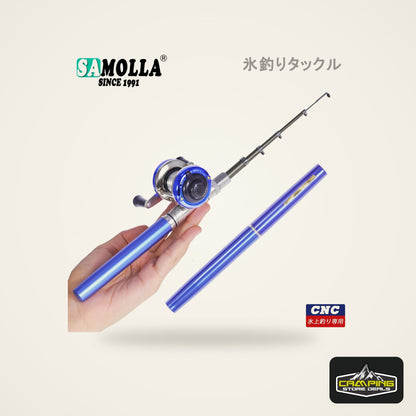 Telescopic Pen Ice Fishing Rod and Reel Combo