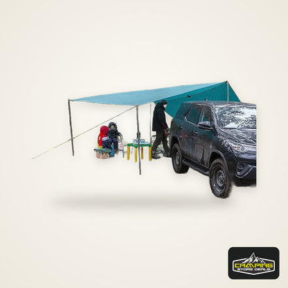 Telescopic Tent Pole Adjustable Tarp Aluminium Alloy Rods for Backpacking Hiking Camping Awning Shelter Canopy Accessory Kit