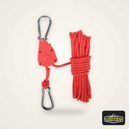 Tent Rope Hanger Pulley Hook, Adjustable Lanyard Hanging, Secure And Non Slip, For Camping, Outdoor Activities, And Canopies