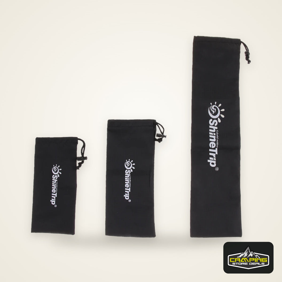 Tent Stakes Storage Bag Portable Travel Camping Hiking Accessories Drawstring Bag Foldable Useful Outdoor Tool