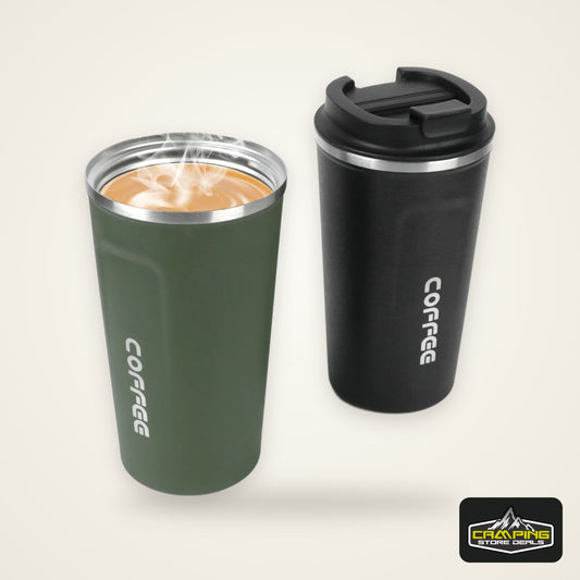 Thermo Cafe Coffee Mug Car Thermos Mug 380/510ML Leak_Proof Travel Thermo Cup for Tea Water Coffee Double Stainless Steel