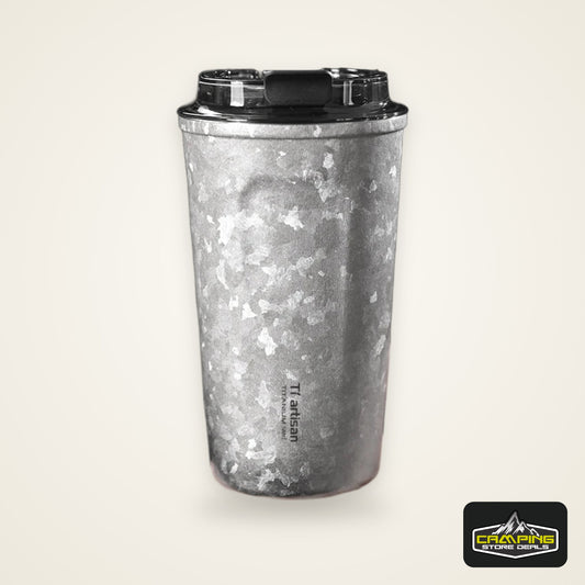Tiartisan Pure Titanium Vacuum Insulated Cup 400ml / 500ml Double-Wall Coffee Mug Outdoor Camping Lightweight Thermos Cup