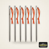 TiTo Titanium Alloy Tent Pegs Outdoor Camping Tent Nail Anti-bending Heavy Duty Canopy Titanium Tent Stake 20/24/30/35/40cm