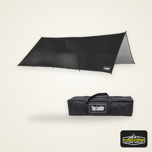 Top Lander Large Camping Waterproof Tarp Oxford 4X6 Outdoor Canopy Sun Shelter Tent Tourist Awning Shade for Multiple People