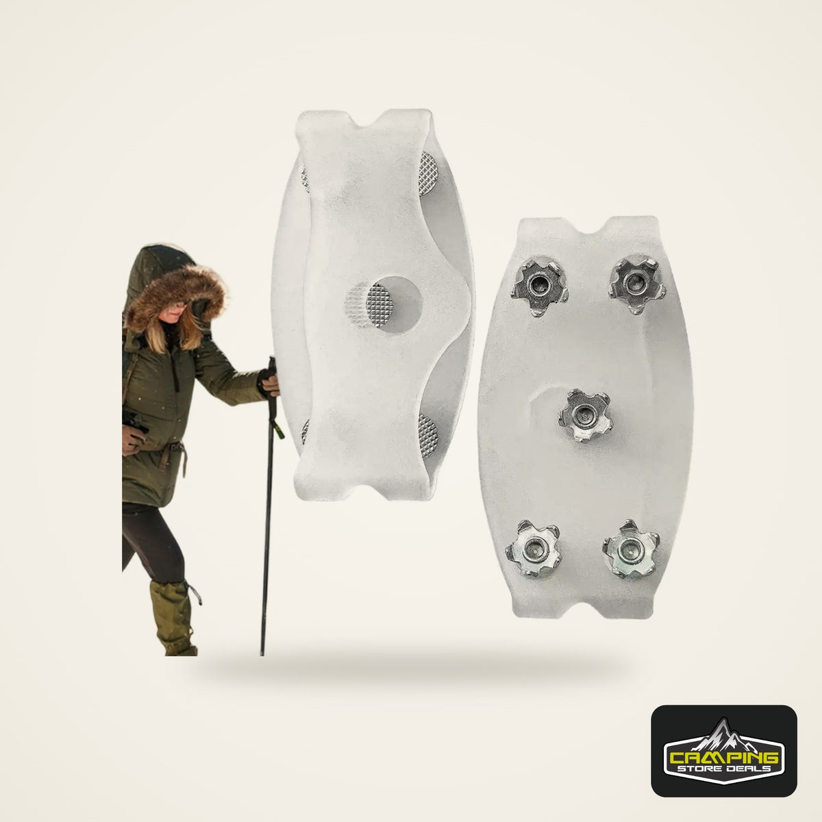 Clear Anti-Slip Ice Cleats for Shoes