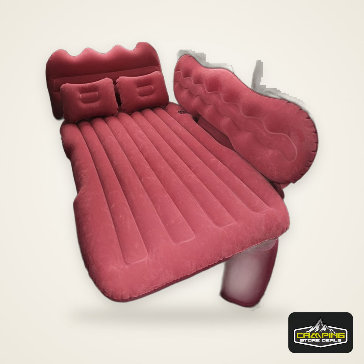 Truck and Car Inflatable Mattress - Car Rear Seat Inflatable Mattress Without Pump - Portable Rear Seat Travel Inflatable Mattress - Camping Holiday Inflatable Mattress - Sleeping Pad with 2 Pillows - Universal Type