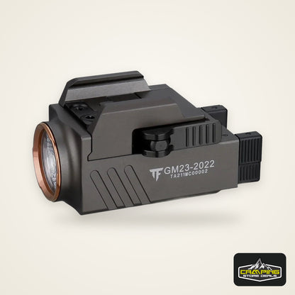 Trustfire GM23 Tactical LED Flashlights Mini Pistol Lights 800 Lumens USB Rechargeable Quick Release Handgun 1913/GL Rail