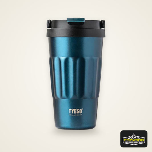 Tyeso 400ML/500ml Vintage Vacuum Flasks Insulated Coffee Mug 304 Stainless Steel Portable Travel Cup Handheld Thermos Hot Cold