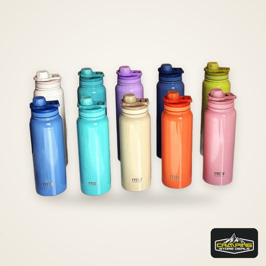 TYESO Thermos Bottle Car Insulated Flask Water Tumbler for Outdoor Sports Travel Vacuum Flasks Stainless Steel Thermal Cup