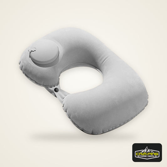 U-Shaped Inflatable Travel Pillow Portable Air Neck Support Cushion Comfortable Sleeping Press to inflate pillow neck pillow