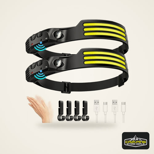 USB Rechargeable COB Sensor Headlamp