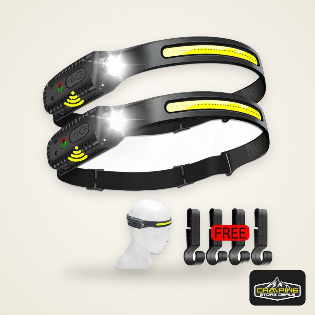 USB Rechargeable LED Sensor Headlamp XPE+COB Headlight Led Head Torch Camping Search Light Head Flashlight for Fishing Lantern