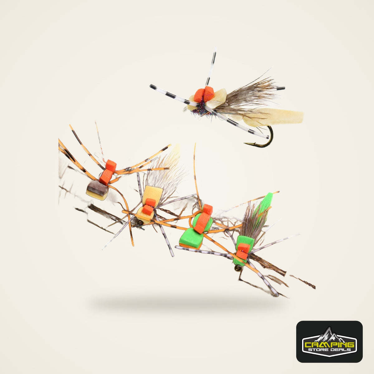 Vampfly Foam Grasshopper Hopper Flies #8