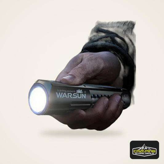 WARSUN Outdoor 2000 Lm Emergency Small Portable Tactical Type C Rechargeable Torch COB LED Flashlight with Magnet