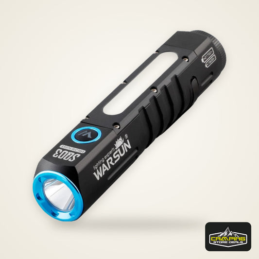 Warsun Powerful LED Flashlight Magnet Rechargeable Torch Light Portable Lantern  8 Modes Hand Lamp For Camping Hiking  Emergen